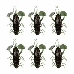 Bass Dynasty 3" Dyna Double Paddle Tail Plastic Crawfish