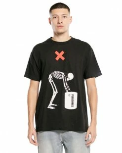 Pleasures BLACK HEAVY T-SHIRT -13 Fishing Shop Pleasures Black Heavy T Shirt P22W059 2