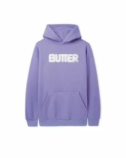 Butter Goods PUFF ROUNDED LOGO PULLOVER HOOD