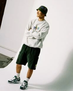 Butter Goods SCOPE EMBROIDERED CREWNECK -13 Fishing Shop butter goods scope embroidered crewneck scopecrew 2