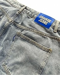 Damage BLUE LABEL JEANS -13 Fishing Shop damage blue label jeans light blue 3