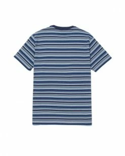 HUF CROWN STRIPE S/S KNIT TOP -13 Fishing Shop huf crown stripe ss knit top KN00343 INDIGO 1