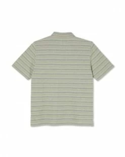 Polar Skate Co MULTISTRIPE POLO SHIRT -13 Fishing Shop polar skate co Multistripe polo shirt MULTISTRIPEGREEN 1