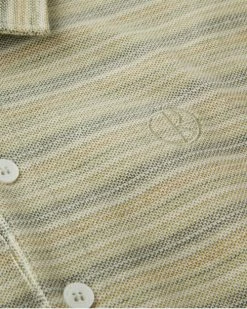 Polar Skate Co MULTISTRIPE POLO SHIRT -13 Fishing Shop polar skate co Multistripe polo shirt MULTISTRIPEGREEN 2